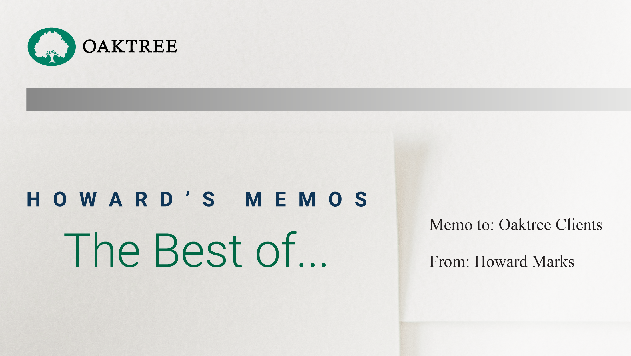 The Best of . . . for article